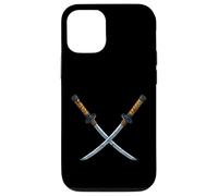 Espadas Katana Samurai Cruzadas Carcasa para iPhone 12/12 Pro