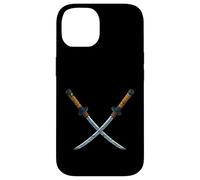 Espadas Katana Samurai Cruzadas Carcasa para iPhone 14