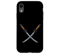 Espadas Katana Samurai Cruzadas Carcasa para iPhone XR