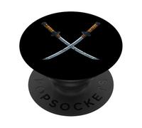 Espadas Katana Samurai Cruzadas PopSockets PopGrip Adhesivo