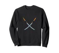 Espadas Katana Samurai Cruzadas Sudadera