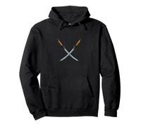 Espadas Katana Samurai Cruzadas Sudadera con Capucha