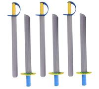 Espadas para niños, espuma espuma para niños, 6 pcs espada de para 21 en largos cuchillos eva espada de juguete 2 estilos seguros de cosplay suave para jugar juguetes para pelear, mango de col