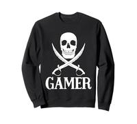 Espadas Piratas del Jugador con el Equipo del Juego del cráneo para los Juegos del Pirata Sudadera