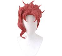 ESPADE Cosplay Wig Anime Jojo Kakyoin Noriaki Kakyouin Cosplay Disfraz JoJo's Bizarre Adventure Pelo sintético Resistente al Calor Hombres Mujeres Pelucas