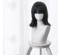 ESPADE Cosplay Wig Anime One-Punch Superman/One-Punch Man Hell's Blizzard Peluca de Cosplay Verde Oscuro