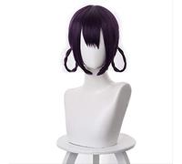 ESPADE Cosplay Wig Fate/FGO niño Borracho Traje de Zombi púrpura Oscuro Giro Trenza Pelo Anillo Cosplay Peluca