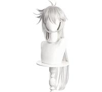 ESPADE Cosplay Wig Genshin Impact Razor Cosplay Plata Gris Pelo sintético Largo Resistente al Calor Halloween Carnaval Fiesta Juego de rol Pelucas