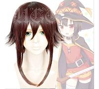 ESPADE Cosplay Wig KonoSuba God'S Blessing On This Wonderful World Megumin Brown Fluffy Cosplay Peluca