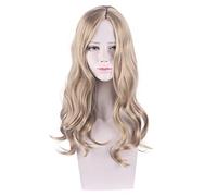 ESPADE Cosplay Wig Peluca for Halloween Moda Fiesta de Navidad Vestir Peluca Resident Evil 8 Village Bela/Bella Brown Cabello Medio Largo y Ligeramente Rizado Peluca Cos