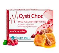Espadiet Cysti Choc Pastillas - Con D-Manosa, Arándano Rojo Americano, Promunel, Gayuba, Brezo, Salvia, Vitamina C y B2, Equinácea Purpurea - Acción en 5 días - Salud Urinaria - 15 Cápsulas