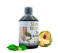 Espadiet Slank water Top Action Gold Sin Fucus - Minerales, Vitaminas, Polyporus Umbellatus y Cactinea - Drenante y Activador Linfático - Eliminación de Líquido y Toxinas - Botella con 500ml