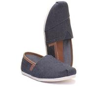 Espadrilles Clásicos Toms De Lona Azul Para Mujer En Marinho EU 36-42