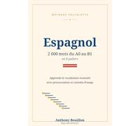 Espagnol - Méthode polyglotte: Apprendre l'espagnol : 2 000 mots du A0 au B1 en 8 paliers, avec prononciation et contexte d'usage