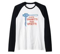 Espaguetis Más Espaguetis Menos Upsetti Comida Divertida Aliment Camiseta Manga Raglan