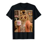 Espaguetis Volador Monstruo Selfie Pastafari Humor Mamá Amor Camiseta