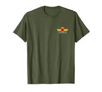 [Espalda] Camiseta Ejercito del Aire Español Militar Hombre Camiseta, Hombre, Verde Oliva, L