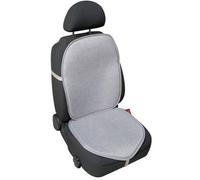 2x Espalda Cubierta de Asiento Coche Universal Fresco Lino Verano Gris Claro