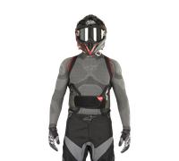 Espaldera Alpinestars Nucleon KR-3 Ahumado-Negro-Rojo L Negro