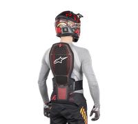 Espaldera Alpinestars Nucleon KR-R Celli Transparente-Rojo-Negro L Negro