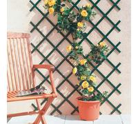 Espaldera semirredonda Trelliflex (An x Al: 0,5 x 1,5 m, Extensible, Verde)