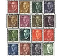 España 1040-1055 (Completa.edición.) Nuevo con Goma Original ** MNH 1955 Francisco Franco (Sellos para los coleccionistas)