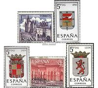 España 1436,1437,1438,1439,1443 (Completa.edición.) Nuevo con Goma Original ** MNH 1964 Escudo de Armas, Lugares de interés (Sellos para los coleccionistas) Banderas/Escudos/Mapas