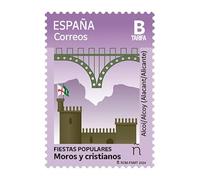 España 2024 Moros y Cristianos Sello Correo