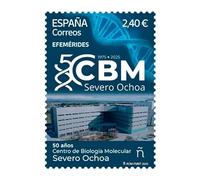 España 2025 50 Años del Centro de Biología Molecular Severo Ochoa Sello Correo