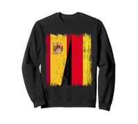 España Alemania Media Bandera Patrimonio Alemán Español Sudadera