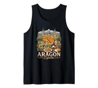 España Aragón España Travel Culture Bandera Regional Camiseta sin Mangas