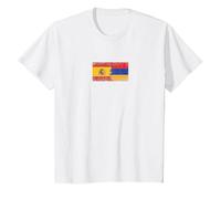 España Armenia Banderas - Español Armenio Camiseta, Niños, Blanco, 2 años