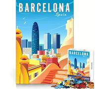 España Barcelona Travel Art Rompecabezas para Adultos 1000 Piezas Reason Skill Toy Slow Enjoy Exact Cut Art Collection Piece 50x75cm