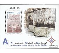 España Bloque 84 (Completa.edición.) Nuevo con Goma Original ** MNH 2000 exposicion de Sellos (Sellos para los coleccionistas)