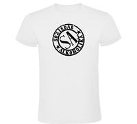 España Camiseta Blanca con Logotipo de Soziedad Alkoholika Hombre 100% Algodón Tallas S M L XL XXL Mangas Cortas (XL)