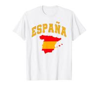 España Champions 2026 España Fútbol Fútbol Camiseta gráfica económica, Hombre, Blanco, L