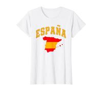 España Champions 2026 España Fútbol Fútbol Camiseta gráfica económica, Mujer, Blanco, L