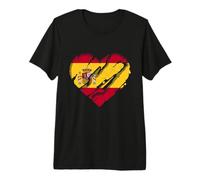 España Corazón Bandera Española Orgullo Español Camiseta Premium