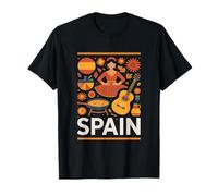 España Divertida Cultura Española Guitarra Flamenca Paella Camiseta