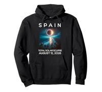 España Eclipse 2026 Agosto 12 Total Solar Eclipse Playa Sudadera con Capucha