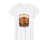 España Eclipse Solar Total 2026 Barcelona Sagrada Familia Camiseta gráfica económica, Mujer, Blanco, S