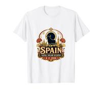 España Eclipse Solar Total 2026 Bull Toro Sevilla Viajes Camiseta gráfica económica, Hombre, Blanco, XL