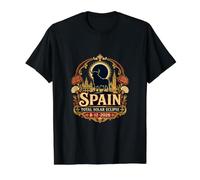 España Eclipse Solar Total 2026 Bull Toro Sevilla Viajes Camiseta gráfica económica, Hombre, Negro, XL