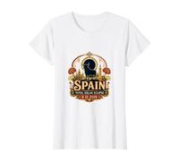 España Eclipse Solar Total 2026 Bull Toro Sevilla Viajes Camiseta gráfica económica, Mujer, Blanco, S