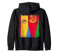 España Eritrea Media Bandera Patrimonio Eritrea Española Sudadera con Capucha