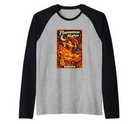 España Flamenco Sevilla Andalucía Barcelona Hombre Camiseta Manga Raglan