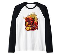 España Flamenco Sevilla Andalucía Barcelona Hombre Camiseta Manga Raglan