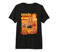 España Flamenco Sevilla Andalucía Barcelona Hombre Camiseta Premium