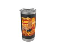 España Flamenco Sevilla Andalucía Barcelona Hombre Vaso térmico de acero inoxidable de doble pared