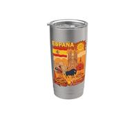 España Flamenco Sevilla Andalucía Barcelona Hombre Vaso térmico de acero inoxidable de doble pared